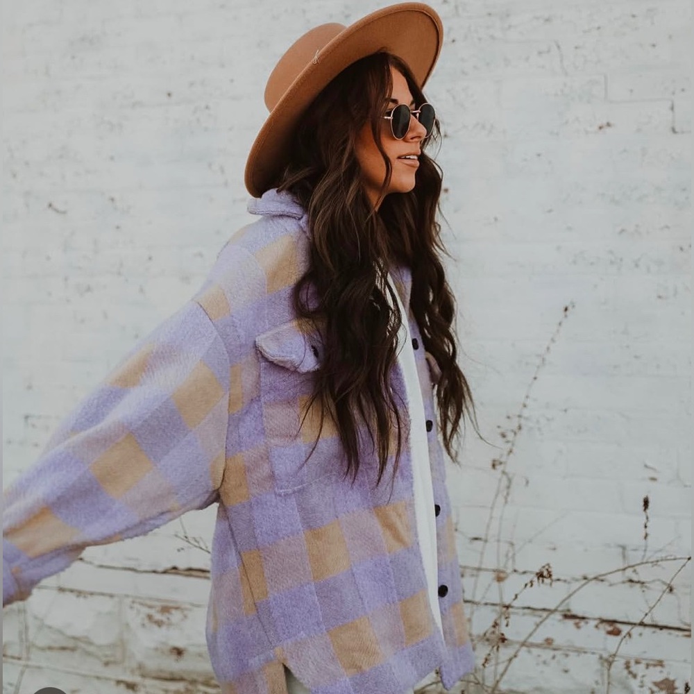 Slouchy oversized plaid